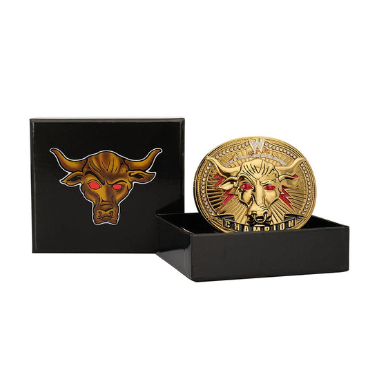 The Rock Brahma Bull Championship Belt Buckle