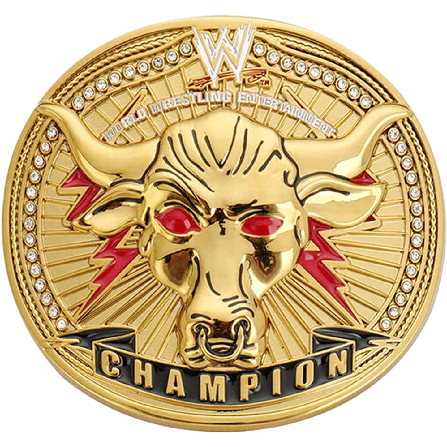 The Rock Brahma Bull Championship Belt Buckle