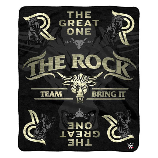 The Rock Sleep Squad Fleece Throw Blanket