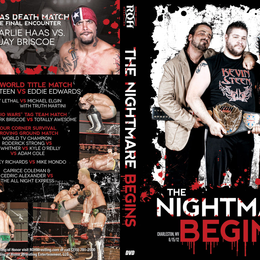 The Nightmare Begins- Charleston, WV 6/15/12 (DVD)
