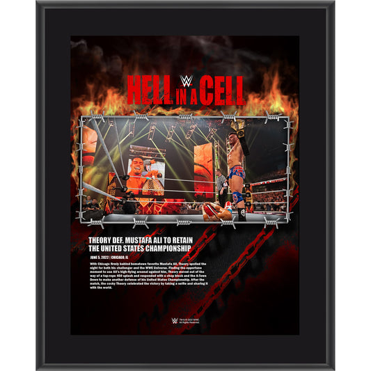 Theory 10.5" x 13" 2022 Hell in a Cell Sublimated Plaque