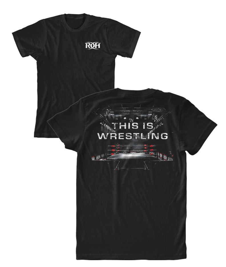 RING OF HONOR "THIS IS WRESTLING" 2 SIDED T-SHIRT