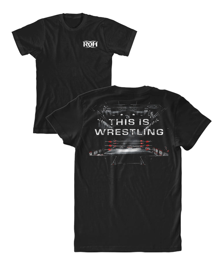 RING OF HONOR "THIS IS WRESTLING" 2 SIDED T-SHIRT