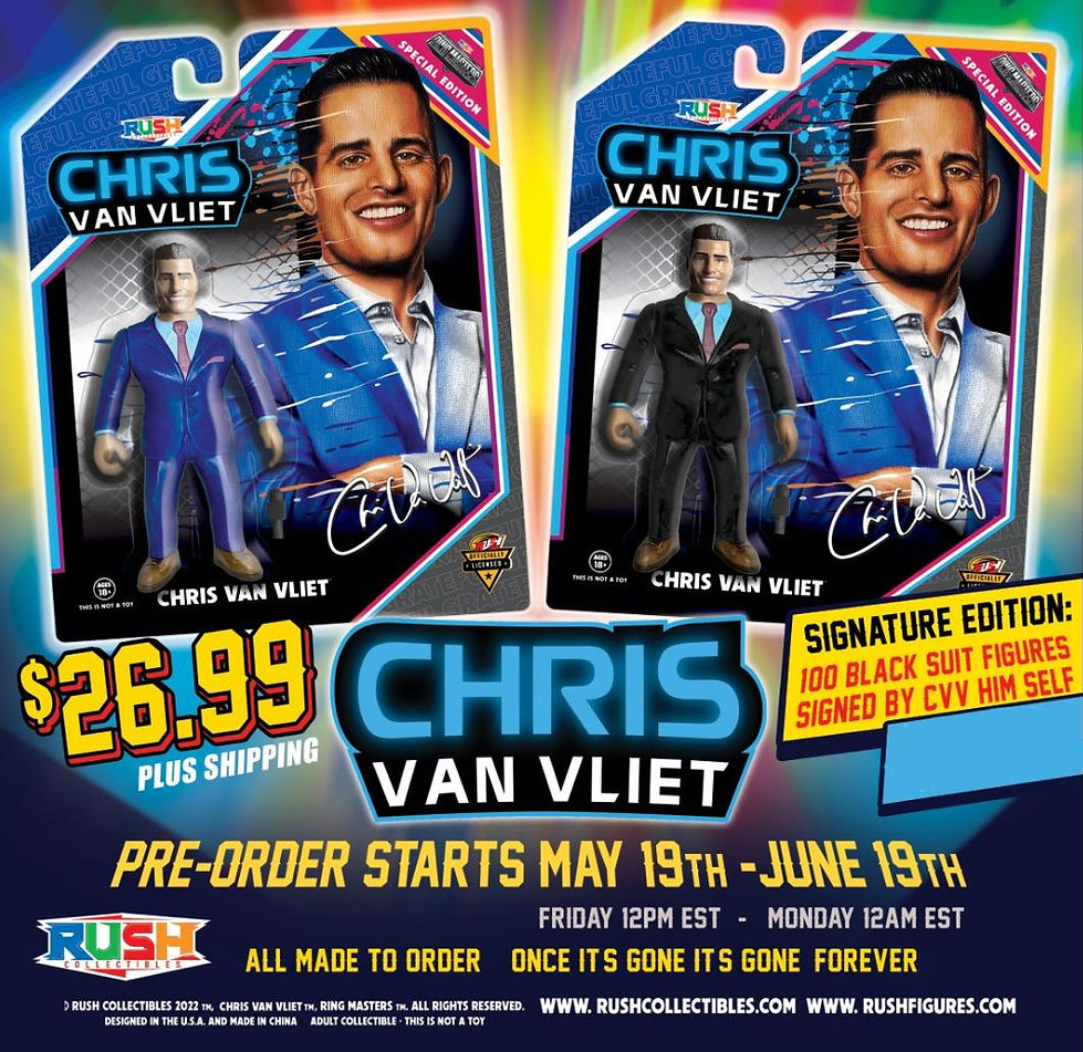 Rush Collectibles Ring Masters Special Edition Chris Van Vliet PW Catalog