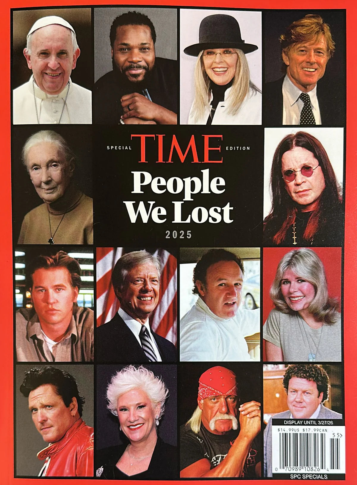 TIME Special Edition magazine "People We Lost 2025" Magazine PWcatalog