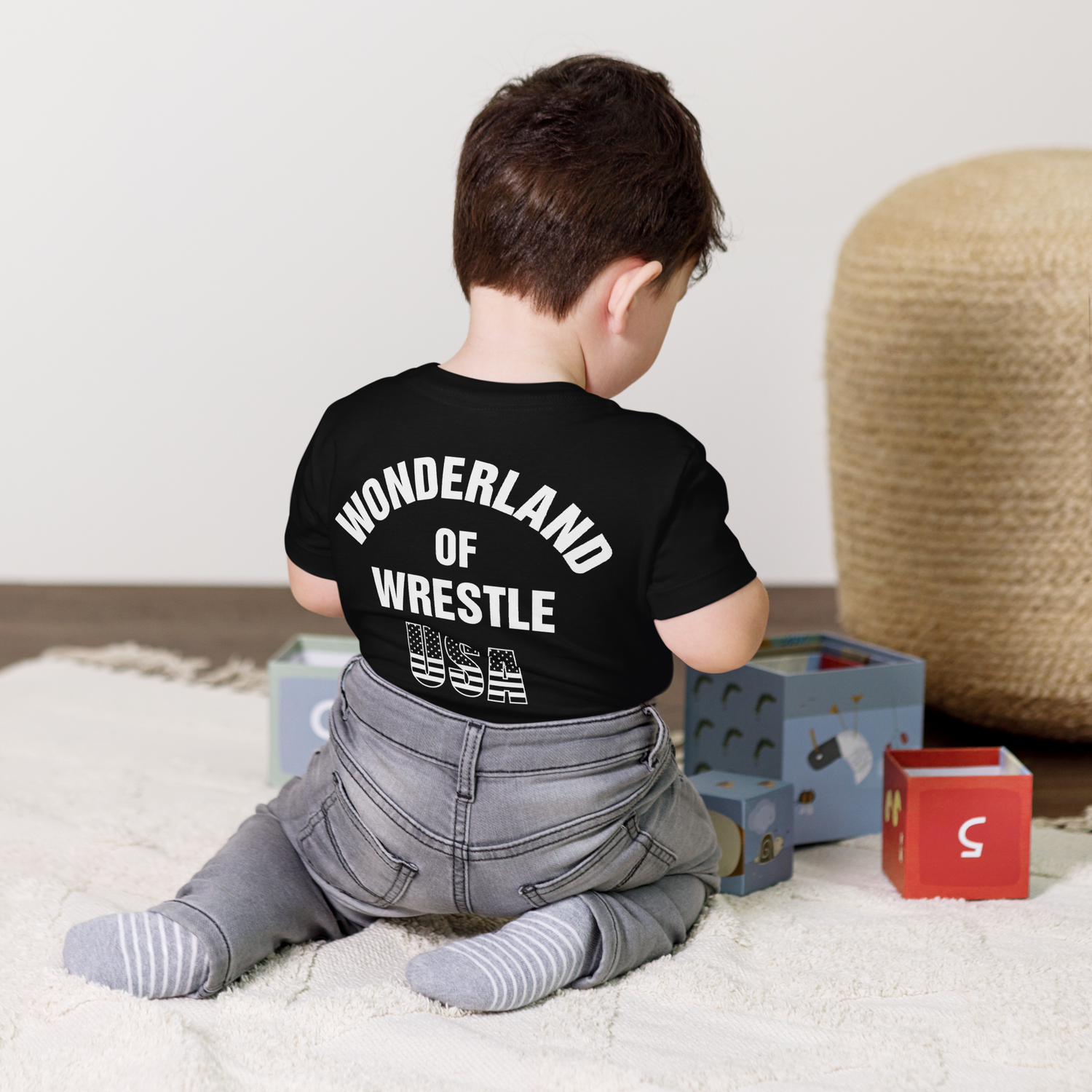 Lion Mark Kids T-shirt (Blue and White) T-shirt PW Catalog