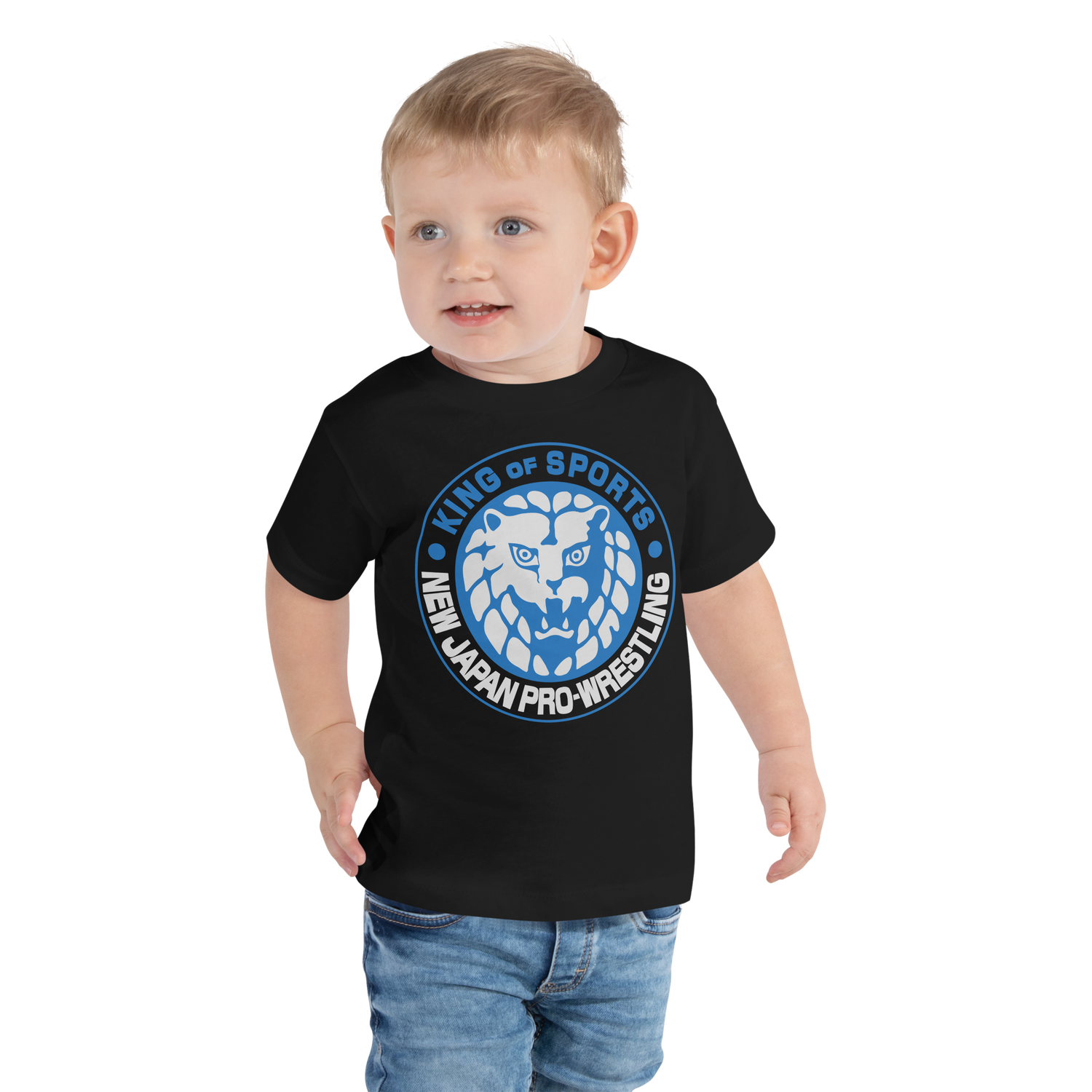 Lion Mark Kids T-shirt (Blue and White) T-shirt PW Catalog