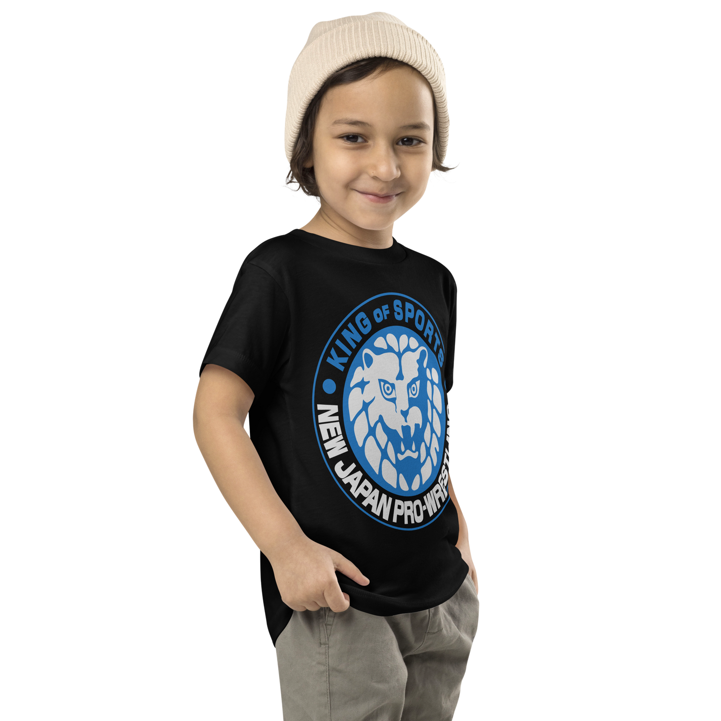Lion Mark Kids T-shirt (Blue and White) T-shirt PW Catalog
