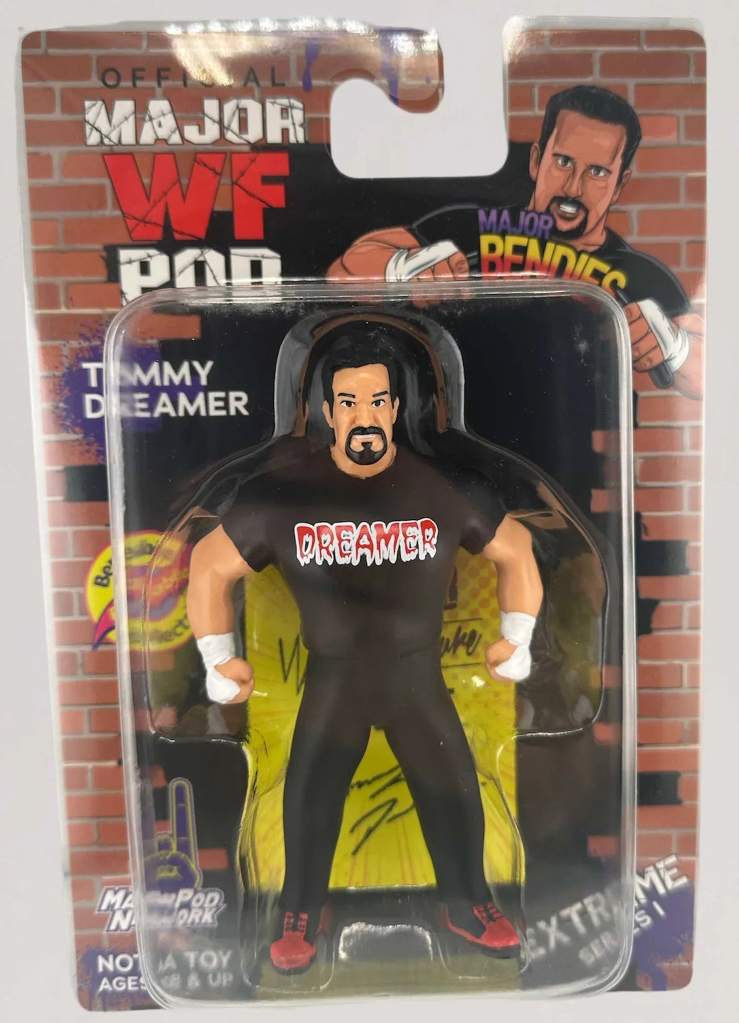 Major Wrestling Figure Podcast Major Bendies Extreme Series 1 Tommy Dreamer Action & Toy Figures PWcatalog