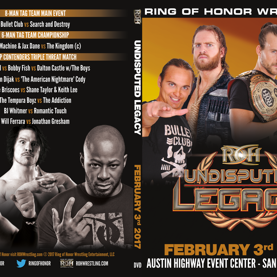 02/03/17 UNDISPUTED LEGACY- SAN ANTONIO,TX (DVD)