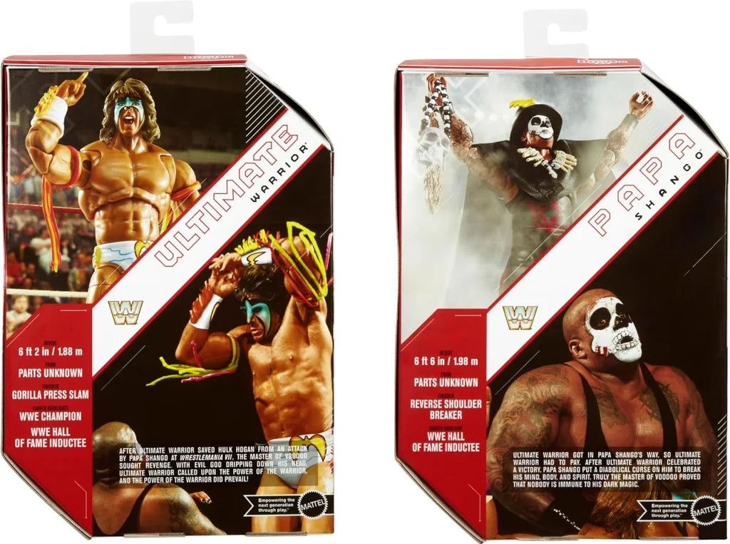 WWE Mattel Ultimate Edition WWE Greatest Grudges ´92 Papa Shango vs. Ultimate Warrior Action & Toy Figures PWcatalog