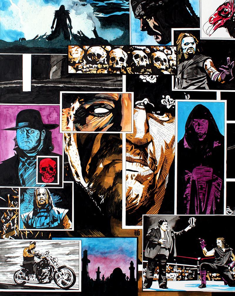 Undertaker "Mosaic" Rob Schamberger Art Print