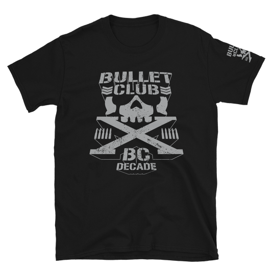 Bullet Club Decade T-Shirt (Silver and Black) T-Shirt PW Catalog