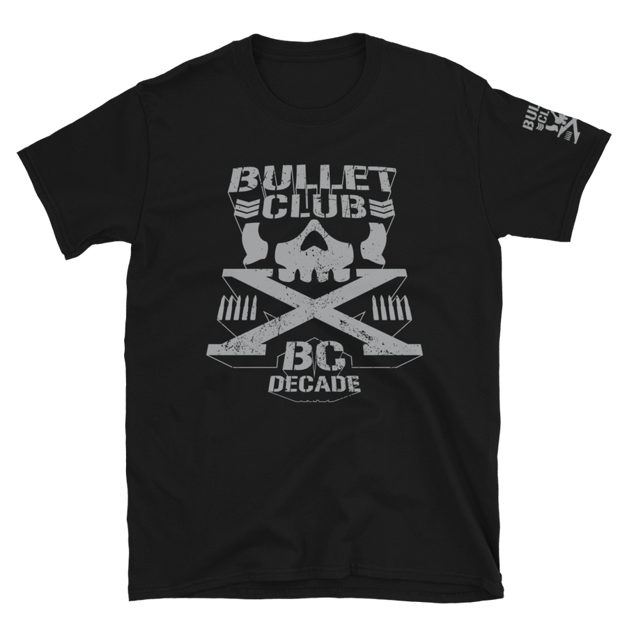Bullet Club Decade T-Shirt (Silver and Black) T-Shirt PW Catalog