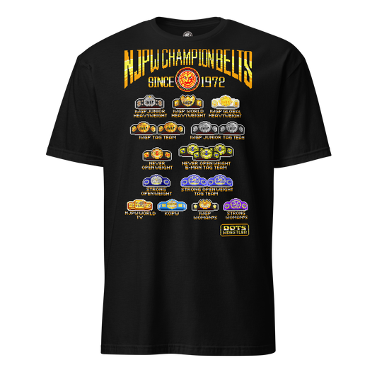 NJPW Championship Belts dots T-Shirt T-Shirt PW Catalog