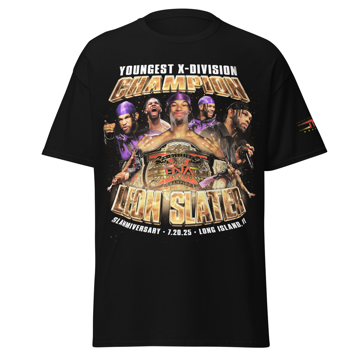 Leon Slater "X Division Champion" T-Shirt T-Shirt PW Catalog