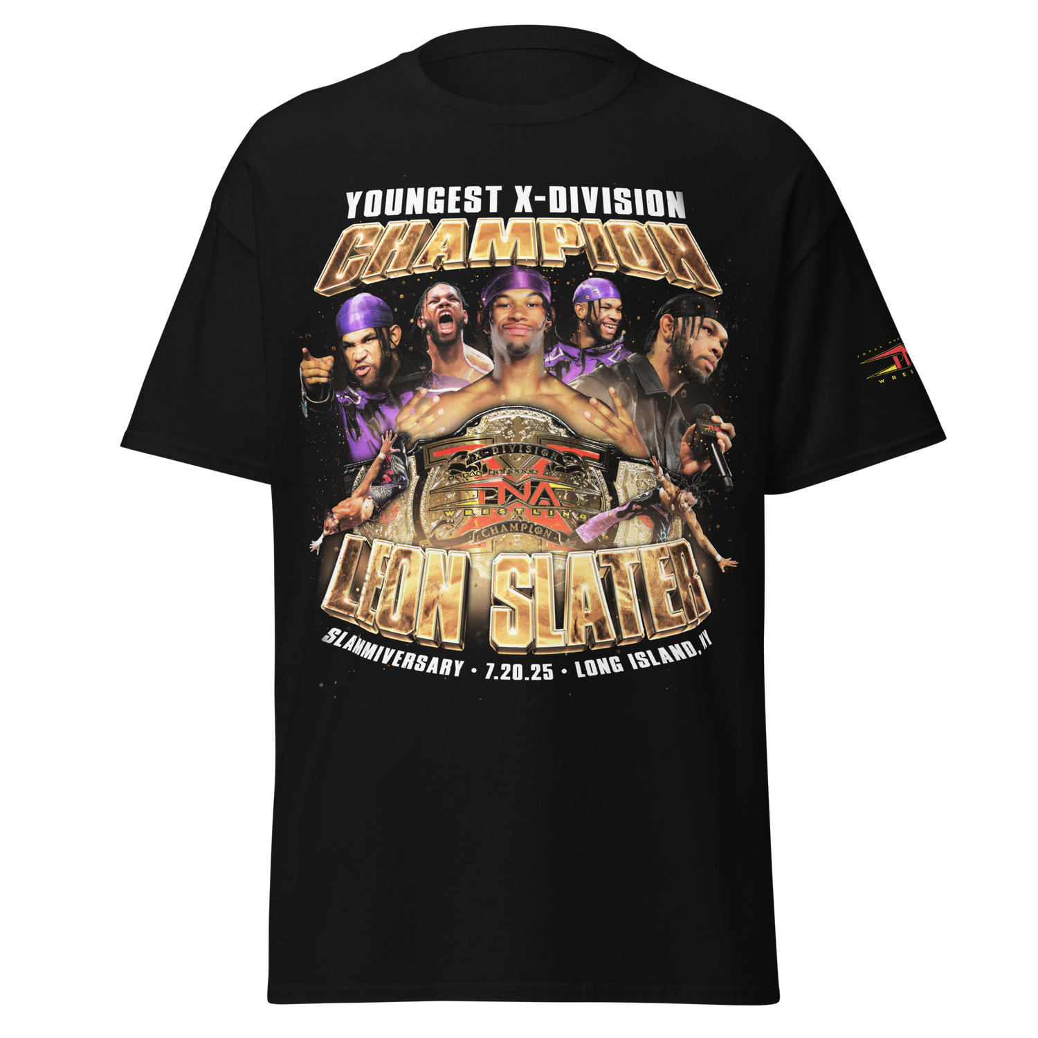 Leon Slater "X Division Champion" T-Shirt T-Shirt PW Catalog