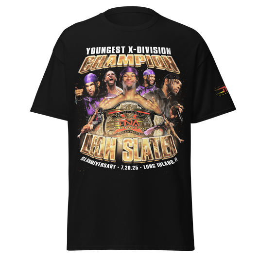 Leon Slater "X Division Champion" T-Shirt T-Shirt PW Catalog