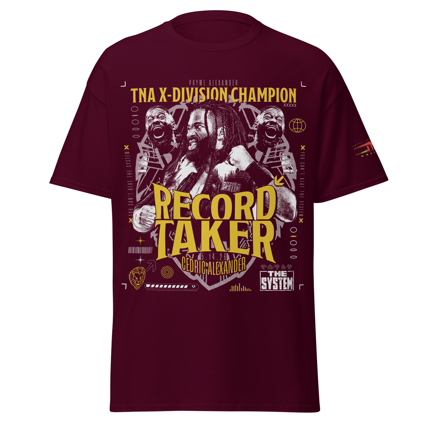 Cedric Alexander "Record Taker" T-Shirt T-Shirt PW Catalog