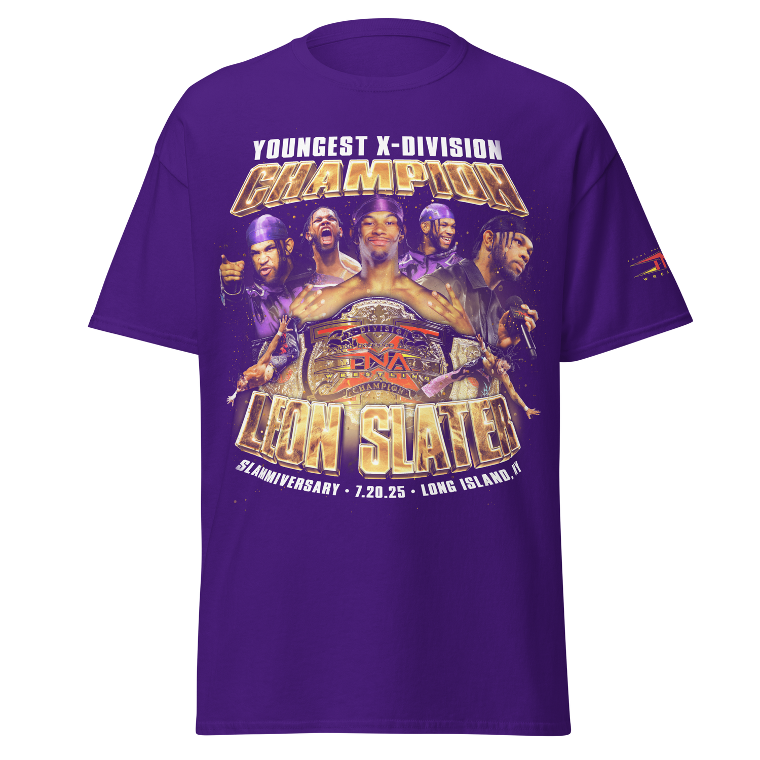 Leon Slater "X Division Champion" T-Shirt T-Shirt PW Catalog