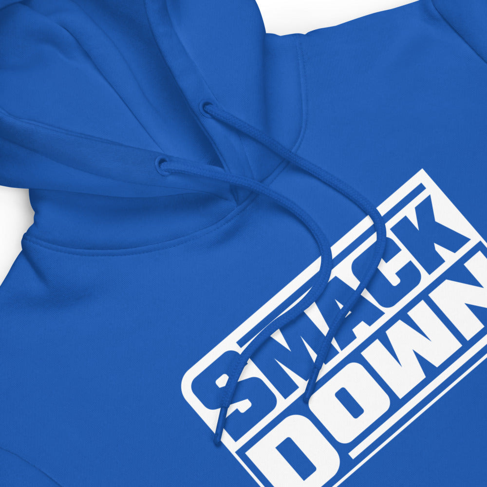 [Color:Blue] SmackDown Logo Pullover Hoodie Sweatshirt
