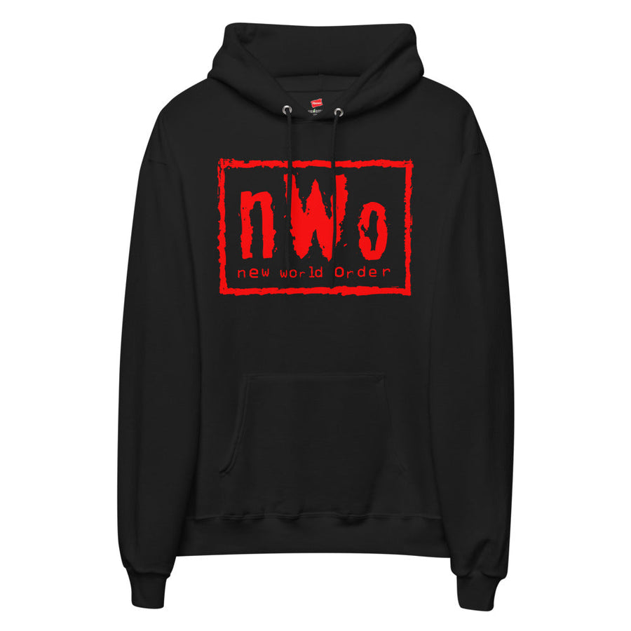 [Color:Black] nWo Wolfpac Black & Red Pullover Hoodie Sweatshirt