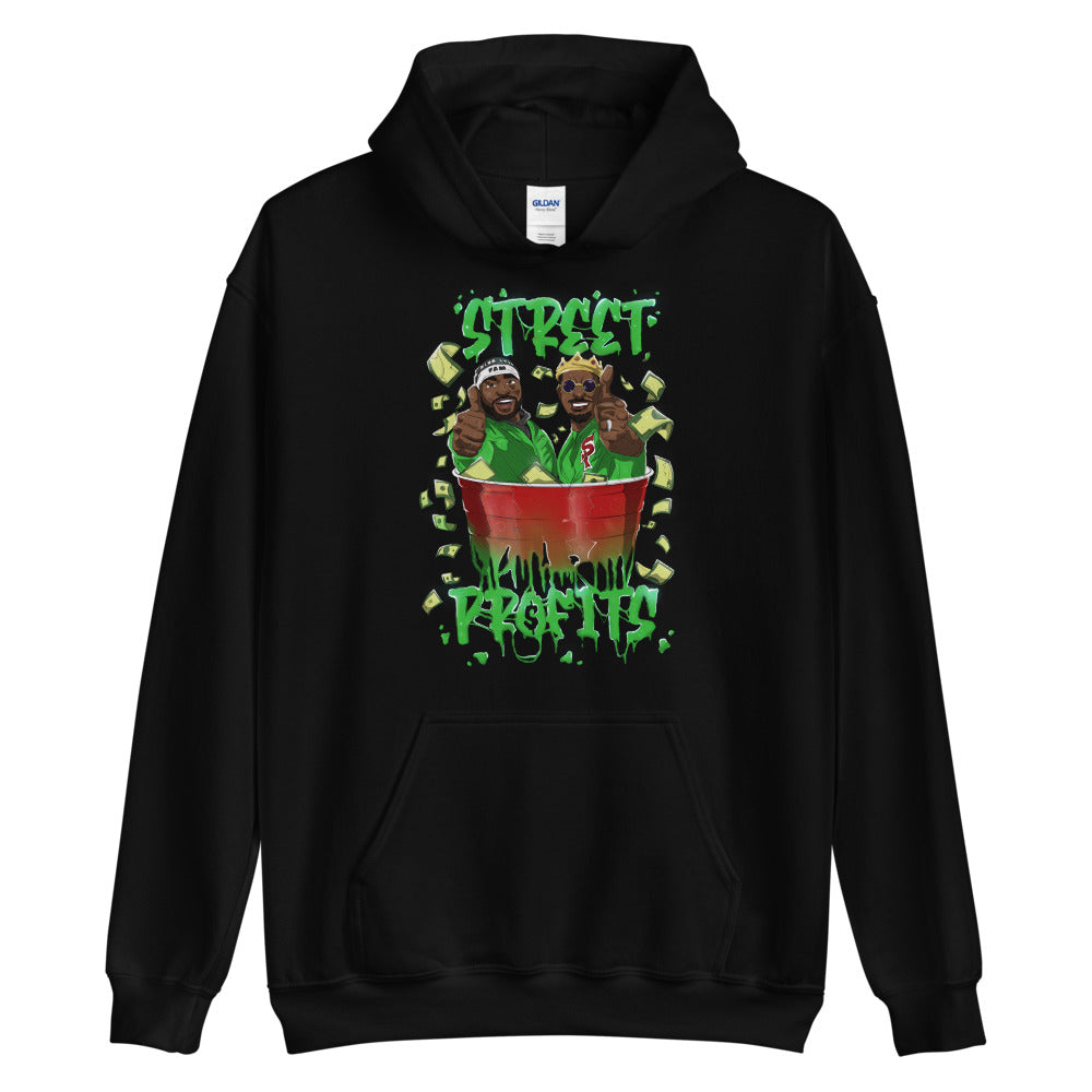 [Color:Black] Street Profits "Thumbs Up" Pullover Hoodie Sweatshirt
