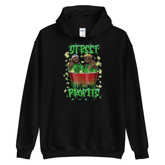 [Color:Black] Street Profits "Thumbs Up" Pullover Hoodie Sweatshirt