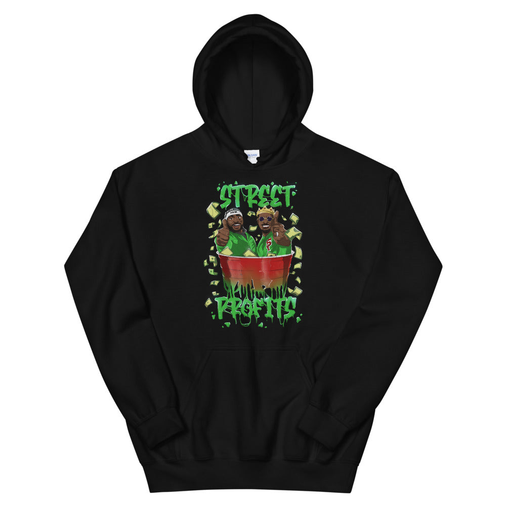 [Color:Black] Street Profits "Thumbs Up" Pullover Hoodie Sweatshirt