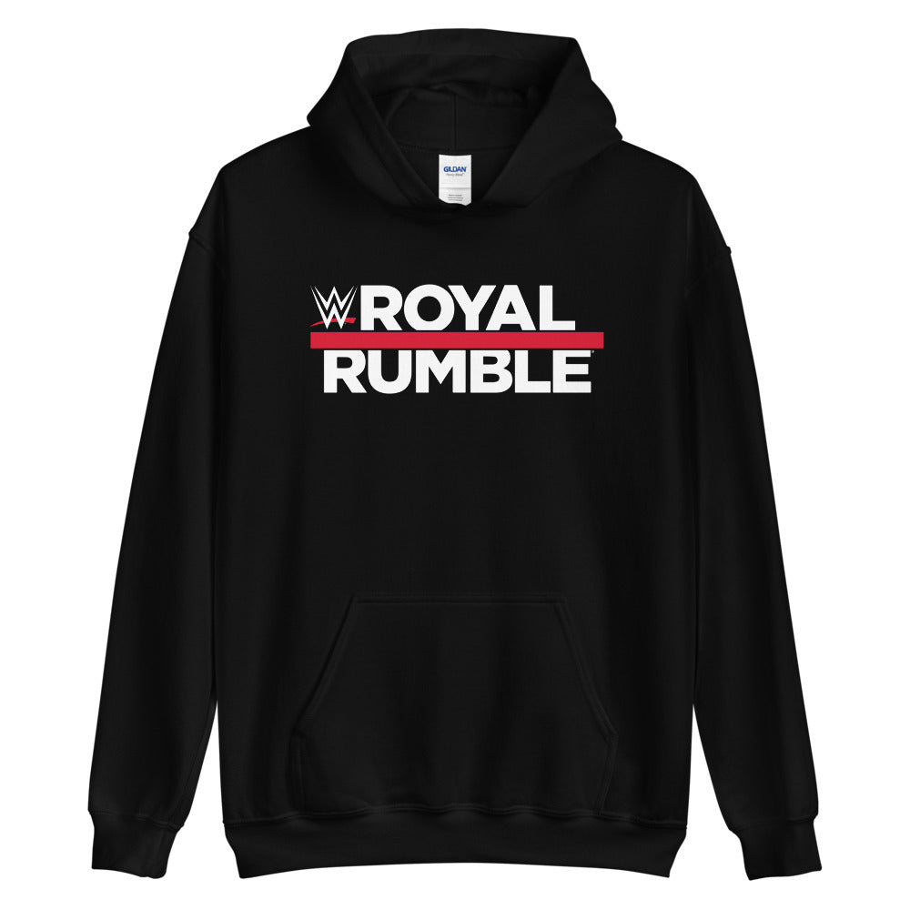 [Color:Black] Royal Rumble Logo Pullover Hoodie Sweatshirt
