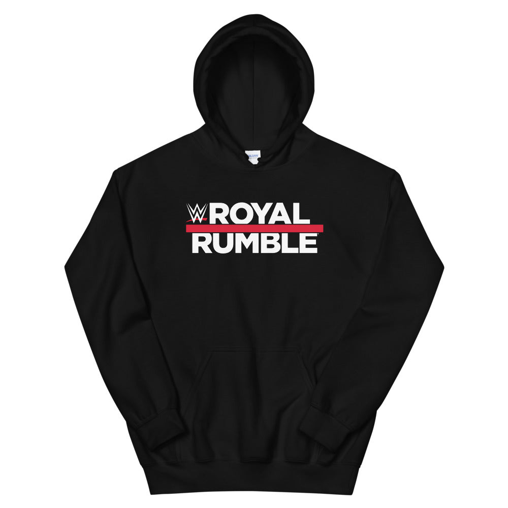 [Color:Black] Royal Rumble Logo Pullover Hoodie Sweatshirt