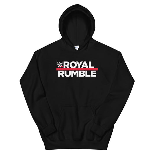 [Color:Black] Royal Rumble Logo Pullover Hoodie Sweatshirt