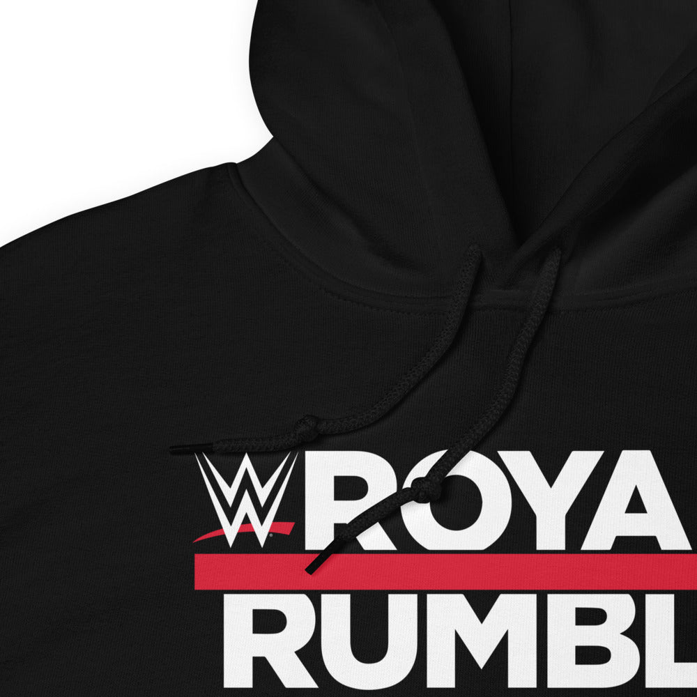 [Color:Black] Royal Rumble Logo Pullover Hoodie Sweatshirt