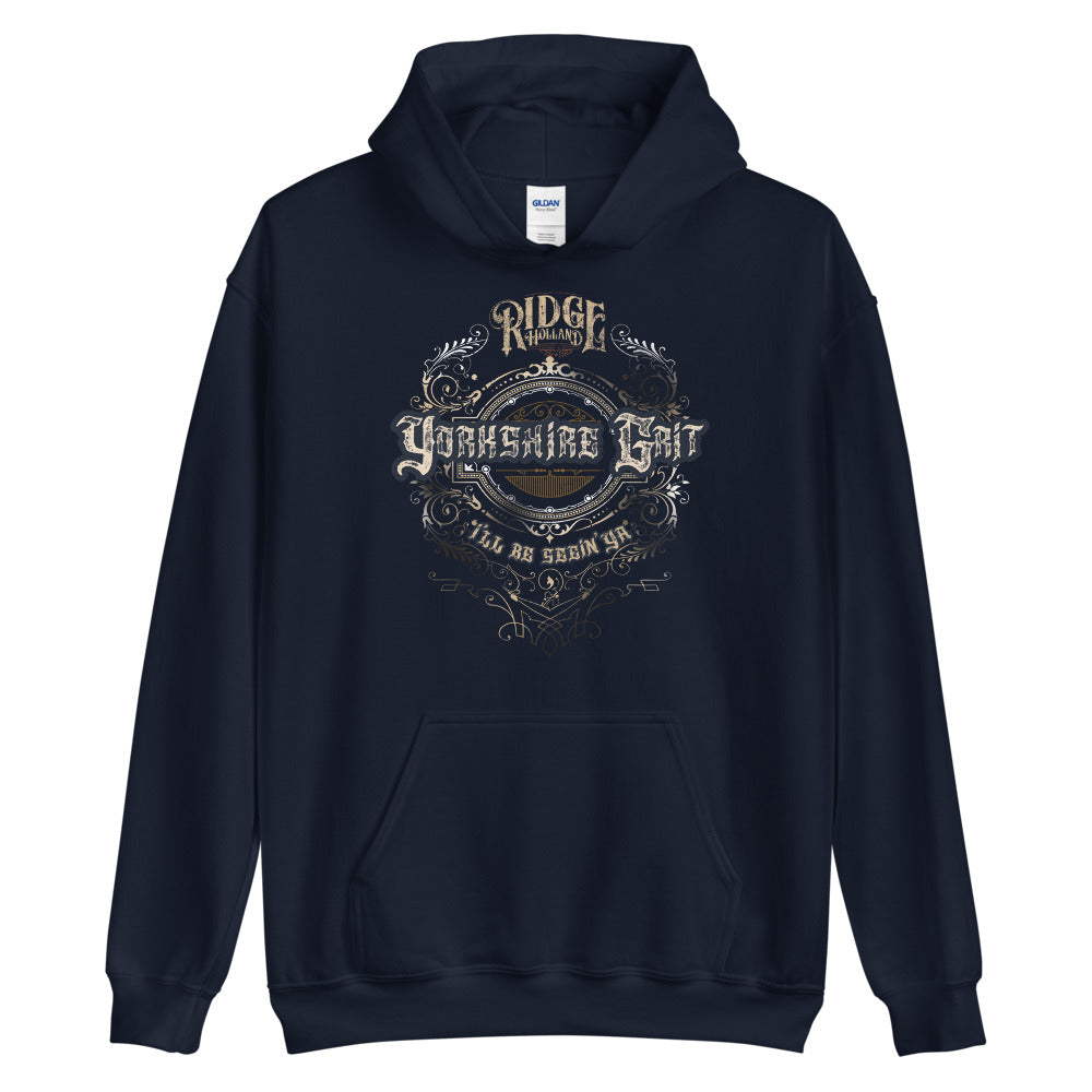 [Color:Navy] Ridge Holland "Yorkshire Grit" Pullover Hoodie Sweatshirt