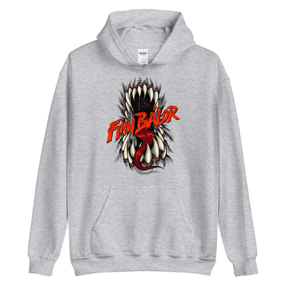[Color:Sport Grey] Finn Balor "Demon Teeth" Pullover Hoodie Sweatshirt