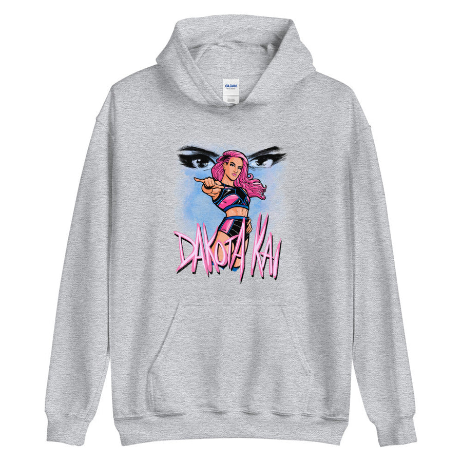 Dakota Kai Illustrated Pullover Hoodie Sweatshirt