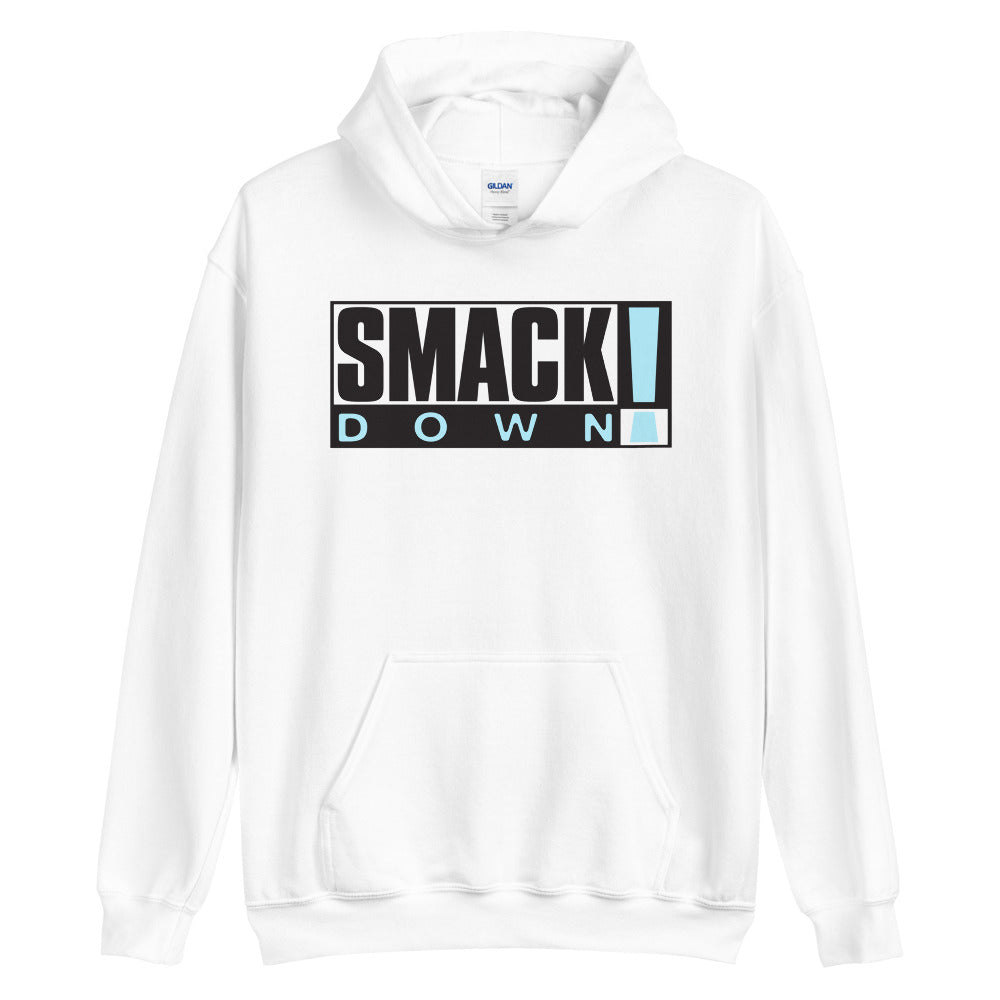 [Color:White] SmackDown Old School Logo Pullover Hoodie Sweatshirt