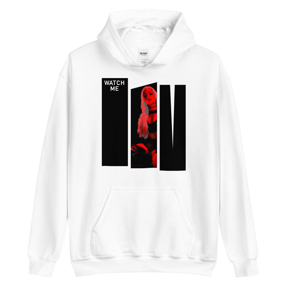 [Color:White] Liv Morgan "Watch Me Liv" Pullover Hoodie Sweatshirt