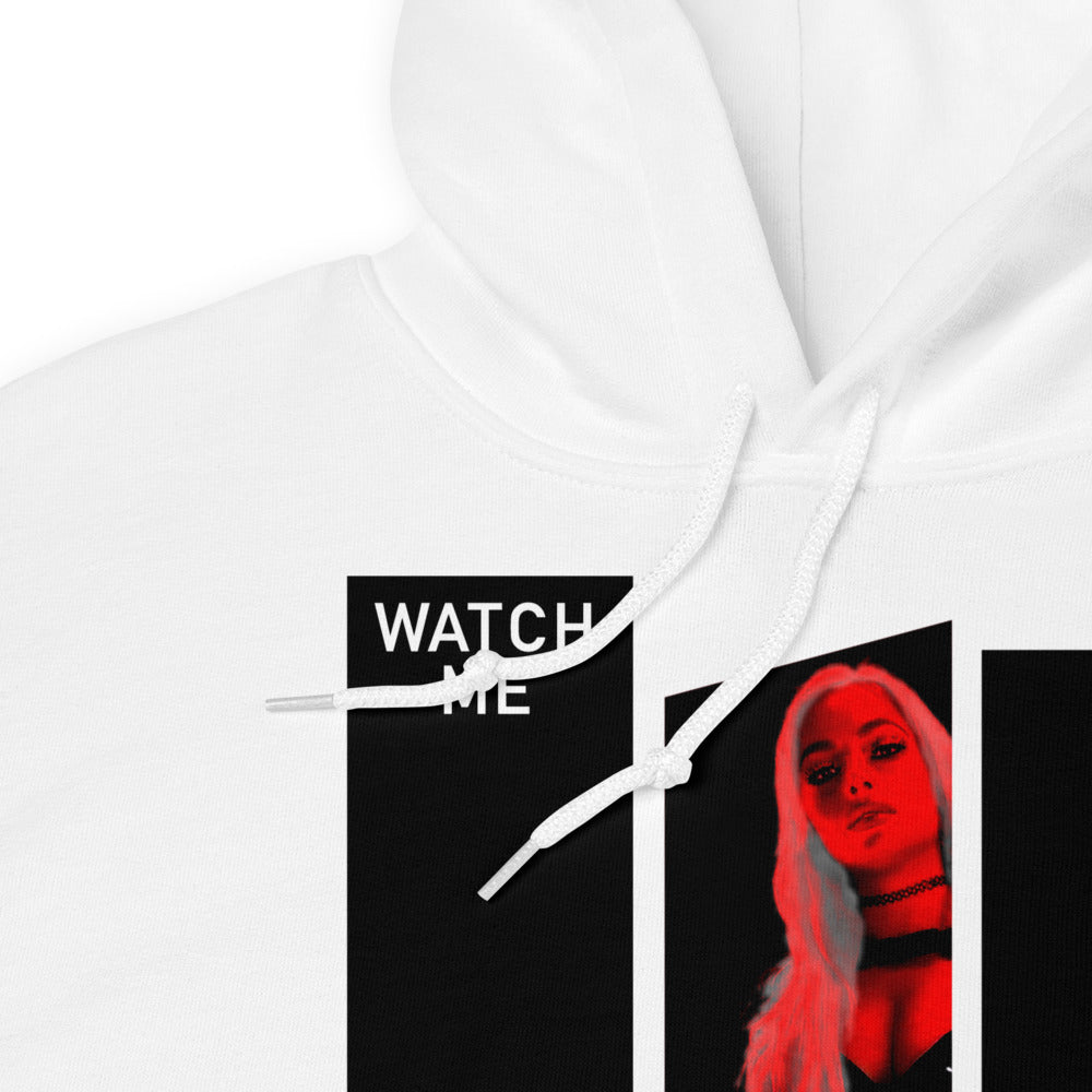 [Color:White] Liv Morgan "Watch Me Liv" Pullover Hoodie Sweatshirt