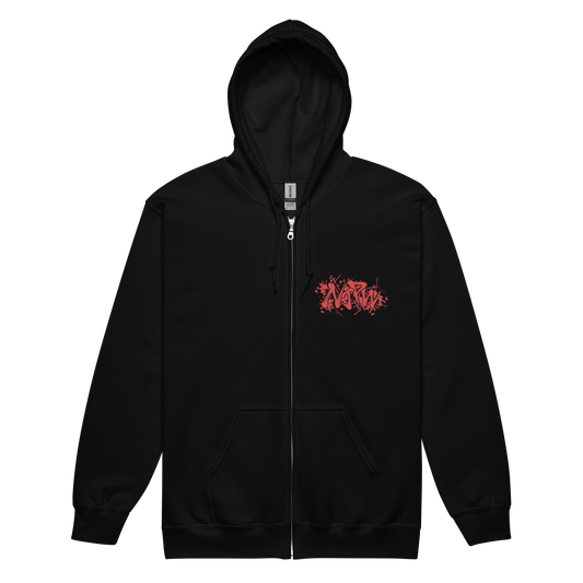 Lion Mark Zip-Up Hoodie (2026 Black & Red) Hoodie PW Catalog