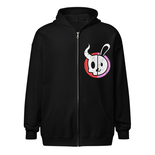 Demon Bunny "Dual Chaos" Zip Hoodie Zip Hoodie PW Catalog