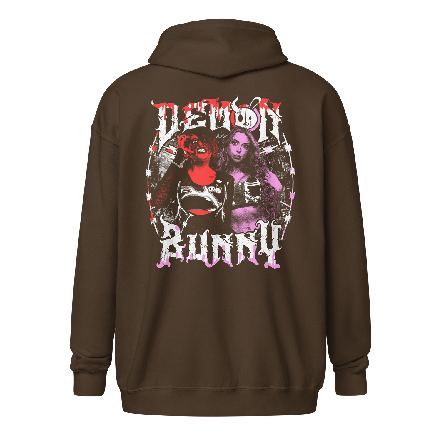 Demon Bunny "Dual Chaos" Zip Hoodie Zip Hoodie PW Catalog