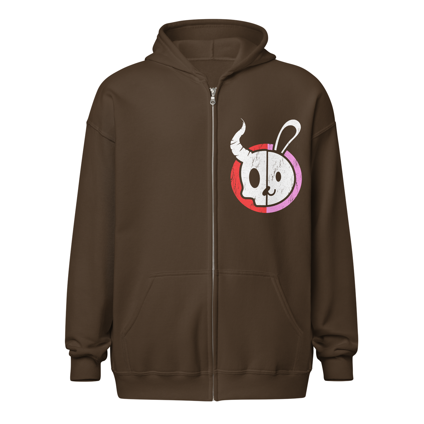 Demon Bunny "Dual Chaos" Zip Hoodie Zip Hoodie PW Catalog