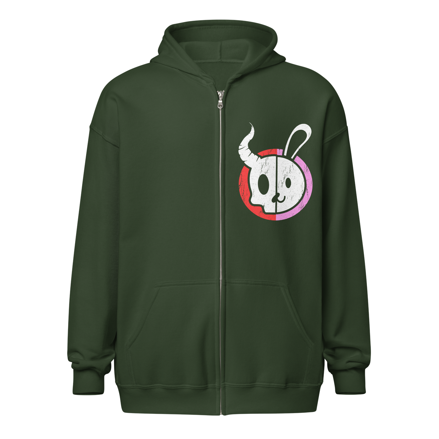 Demon Bunny "Dual Chaos" Zip Hoodie Zip Hoodie PW Catalog