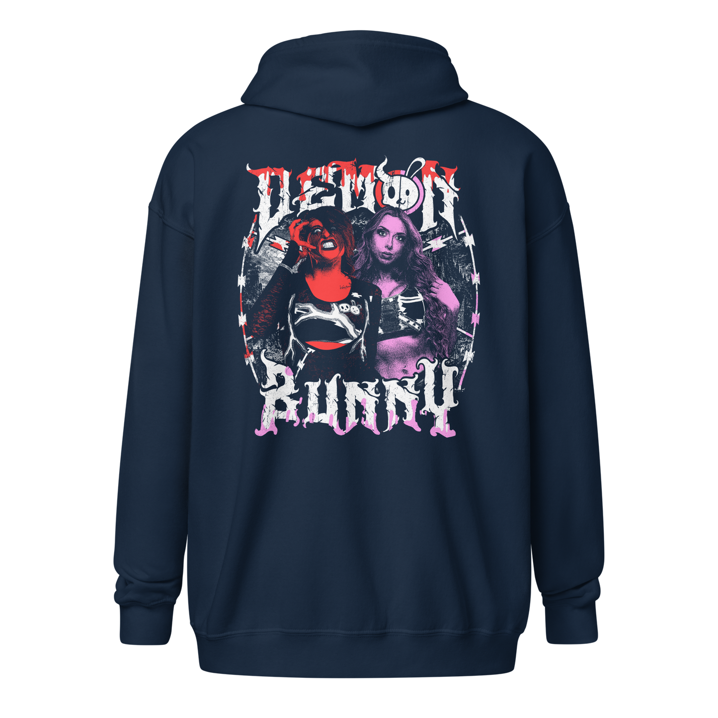 Demon Bunny "Dual Chaos" Zip Hoodie Zip Hoodie PW Catalog