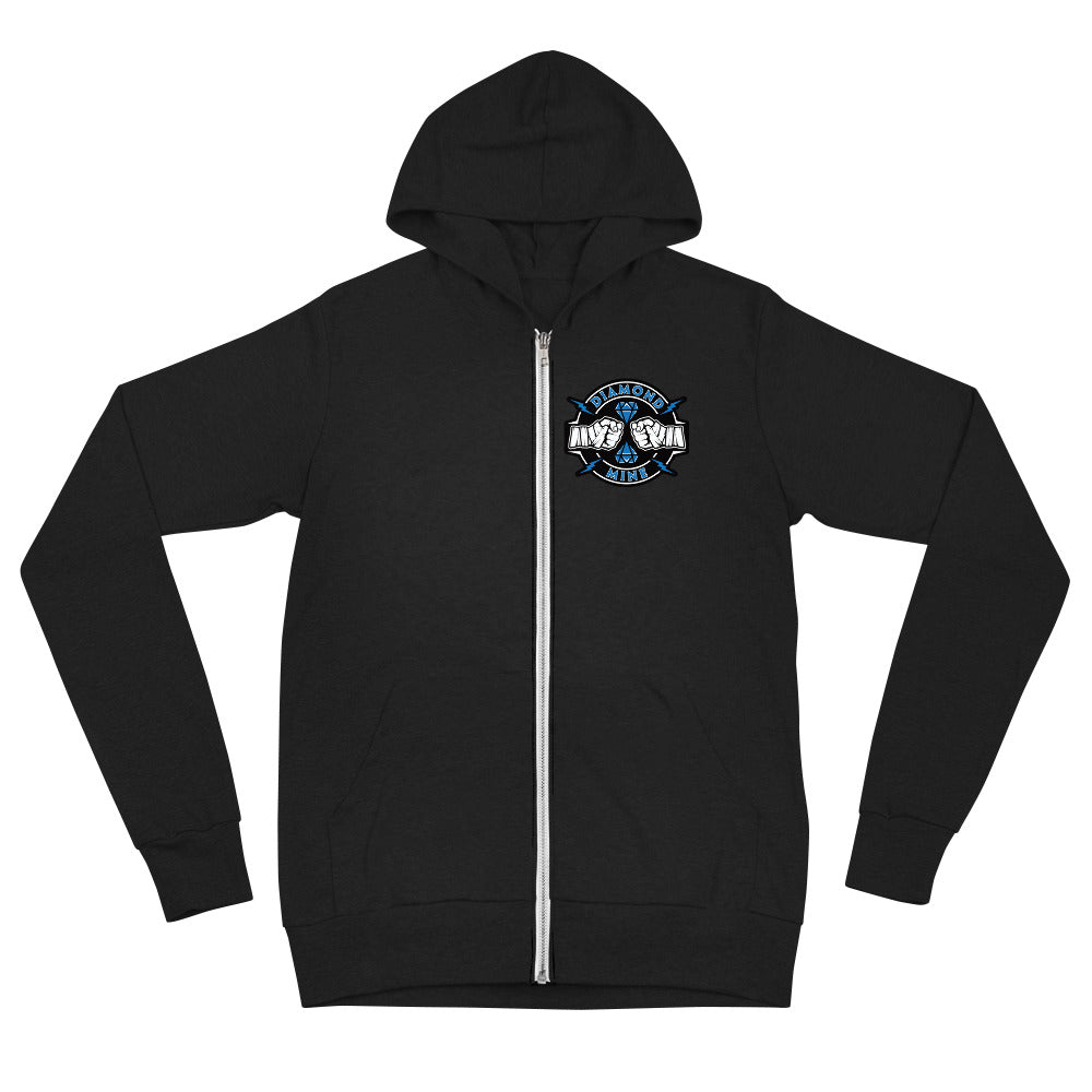 Diamond Mine Logo Zip Hoodie Sweatshirt