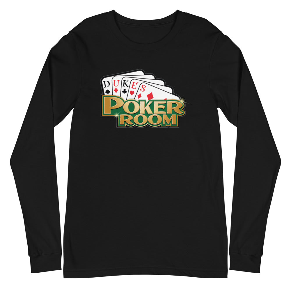 [Color:Black] Duke Hudson "Duke's Poker Room" Long Sleeve Shirt