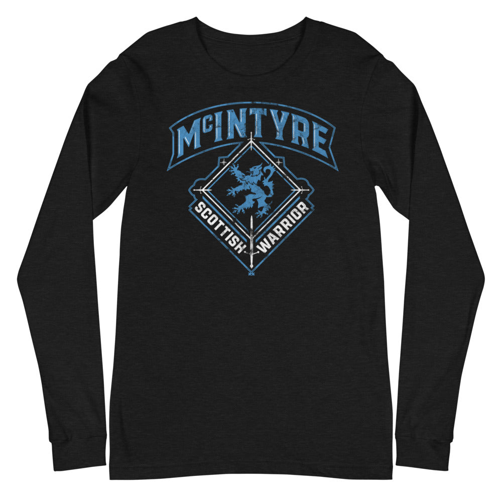 [Color:Black] Drew McIntyre "Scottish Warrior" Long Sleeve Shirt