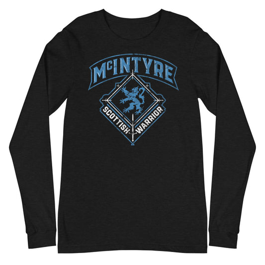 [Color:Black] Drew McIntyre "Scottish Warrior" Long Sleeve Shirt