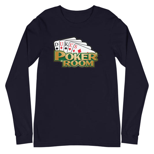 [Color:Navy] Duke Hudson "Duke's Poker Room" Long Sleeve Shirt
